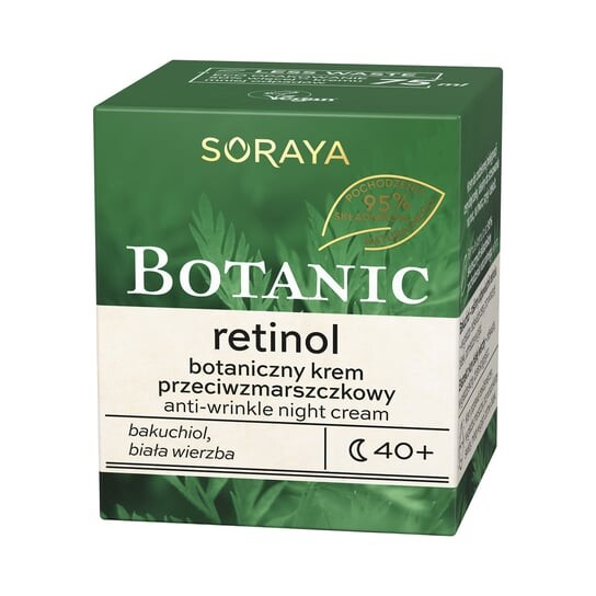 

Растительный ночной крем против морщин 75мл Soraya Botanic Retinol 40+