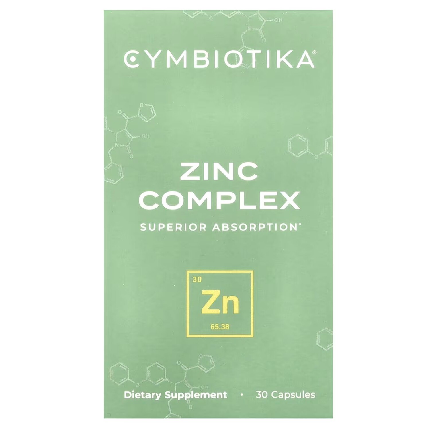

Цинковый комплекс, 30 капсул Cymbiotika