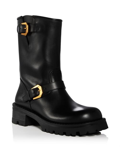 

Женские байкерские ботинки Versace, цвет Black
