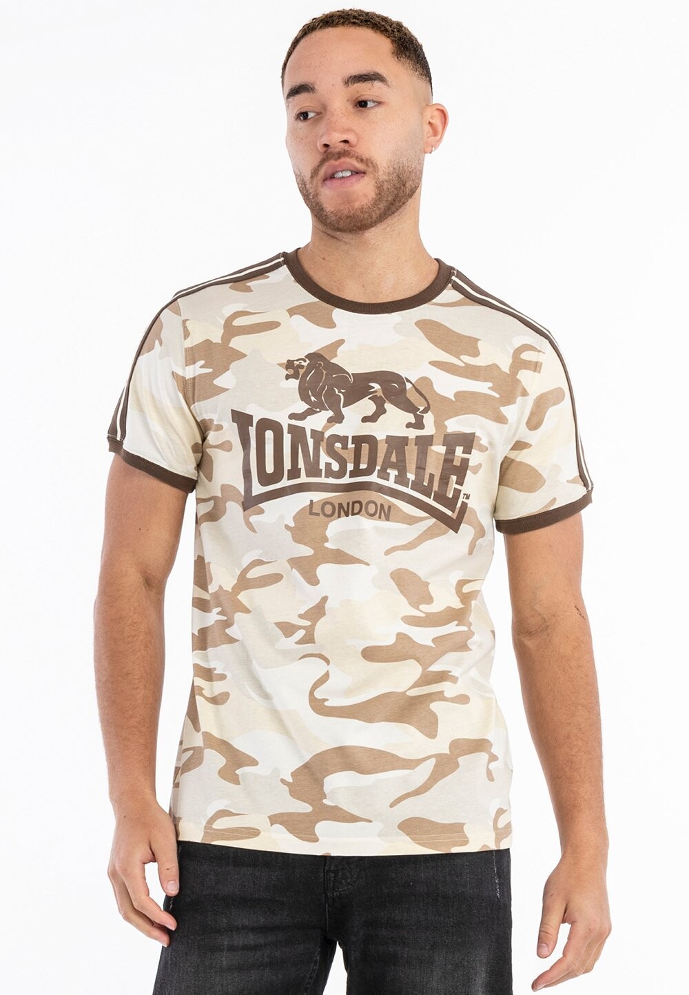 

Футболка с принтом Lonsdale, бежевый