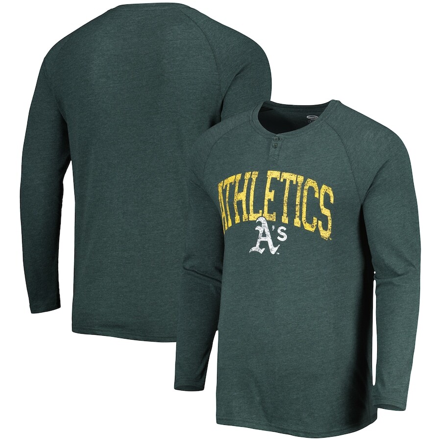 

Футболка с длинным рукавом Concepts Sport Oakland Athletics, зеленый