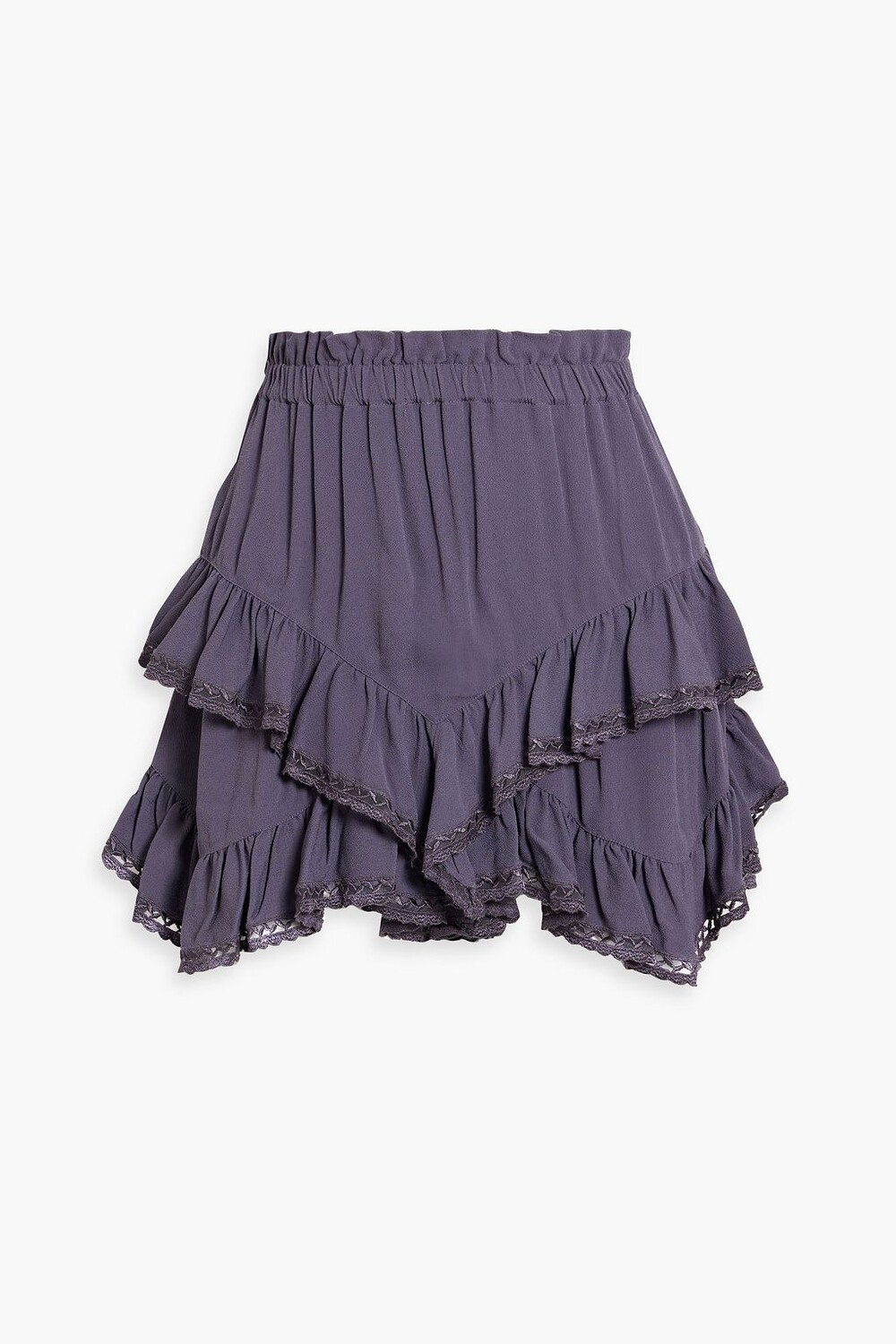 

Креповые шорты Leocadia с оборками ISABEL MARANT, фиолетовый