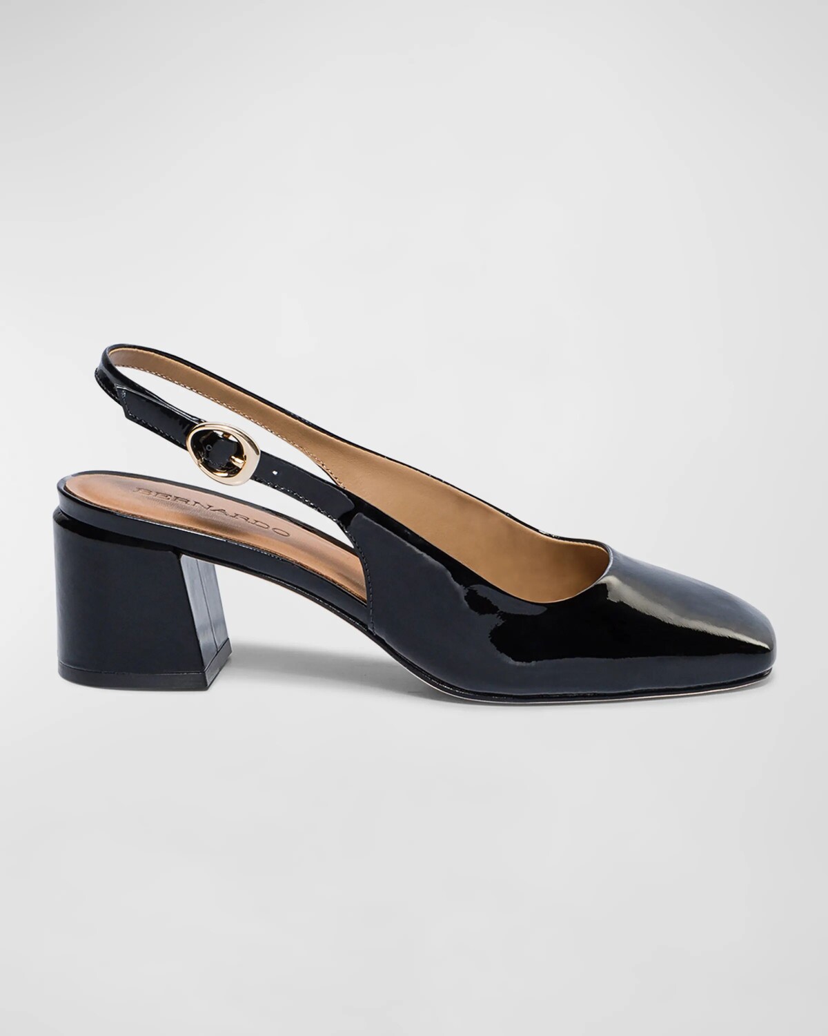 

Туфли-лодочки Alexia с пяткой на пятке Bernardo, цвет Black Soft Patent Leather