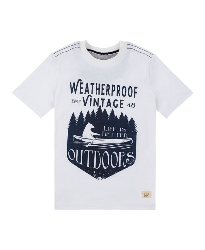 

Футболка с короткими рукавами и рисунком Big Boys Weatherproof Vintage, белый