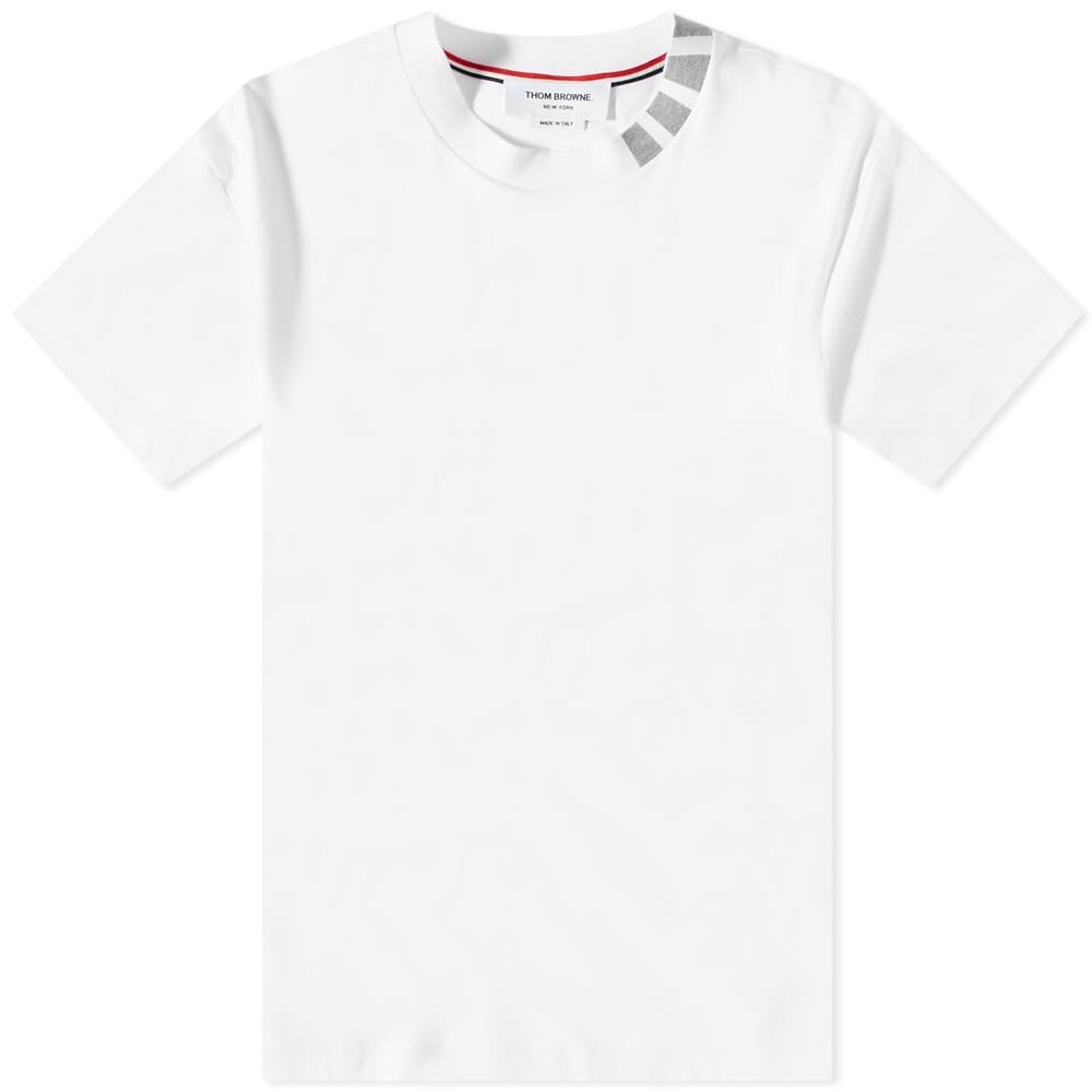 

Футболка Thom Browne 4 Bar Mock Neck Tee, Белый