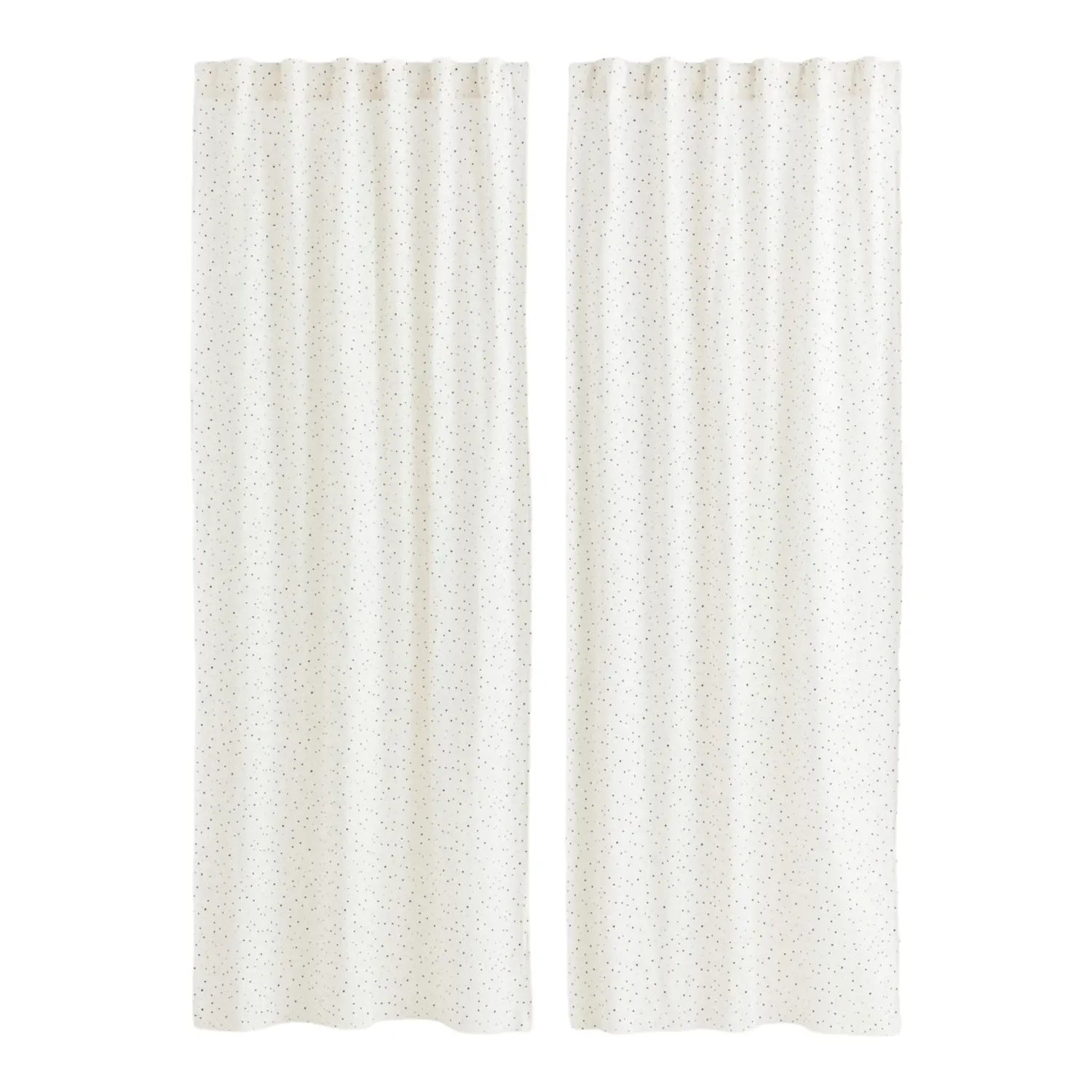 

Шторы H&M Home 2-pack Patterned Cotton, 2 предмета, белый/горошек