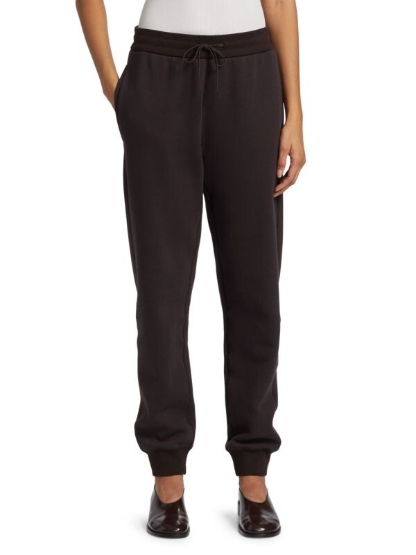 

Хлопковые брюки desya The Row Smokey brown