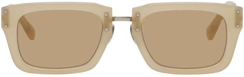 

Бежевые солнцезащитные очки Le Raphia 'Les Lunettes Soli' Jacquemus