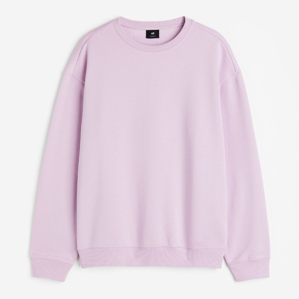

Свитшот H&M Relaxed Fit, сиреневый, Фиолетовый