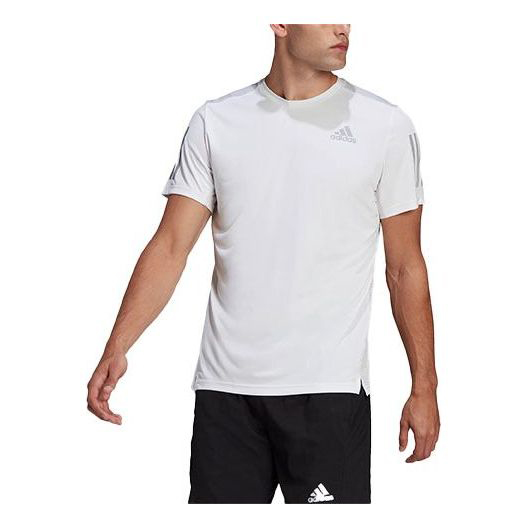 sfk breathable men running t shirt short sleeve fitness shirt reflective letters sportswear quick dry training exercise Футболка Adidas Tennis Training Sports Breathable Quick Dry Casual Short Sleeve White, Белый