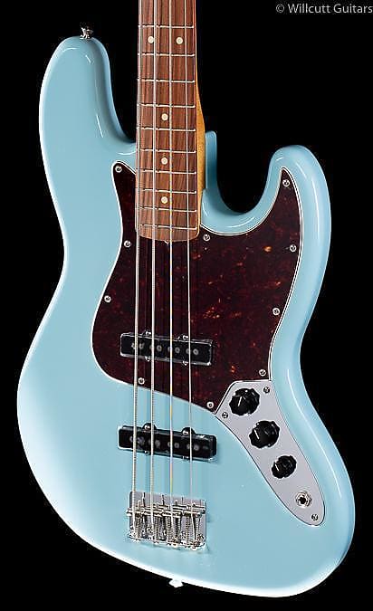 Бас-гитара Fender Vintera '60s Jazz Bass Daphne Blue Bass - MX20131693-8.95 lbs - фото