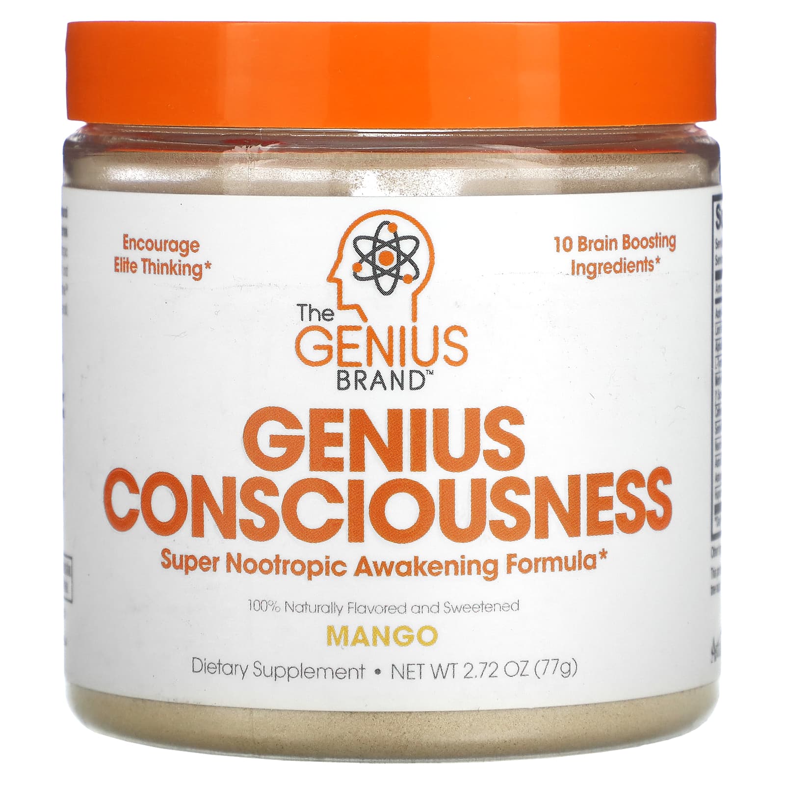 Пищевая Добавка The Genius and Genius Mushrooms Genius Consciousness, манго, 77 г the genius brand genius consciousness снежный конус 81 г 2 86 унции