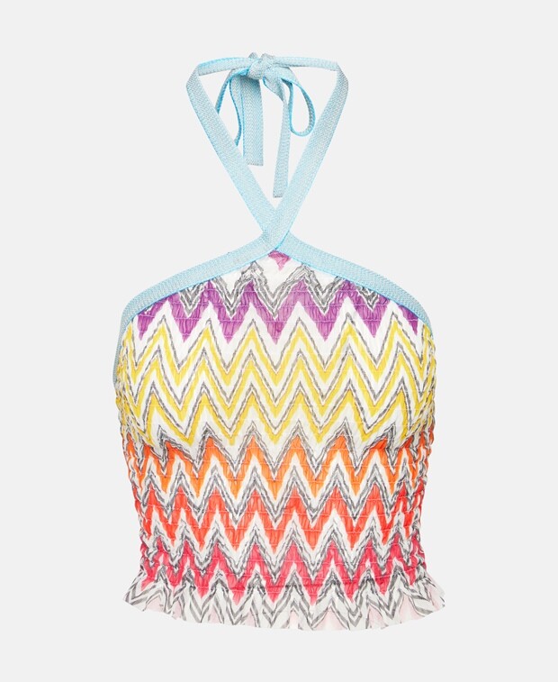 

Топ без рукавов Missoni Mare, светло-синий