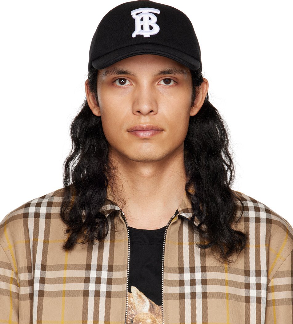 

Черная бейсболка ТБ Burberry