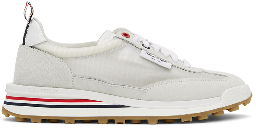 

Белые кроссовки Tech Runner без подкладки Thom Browne