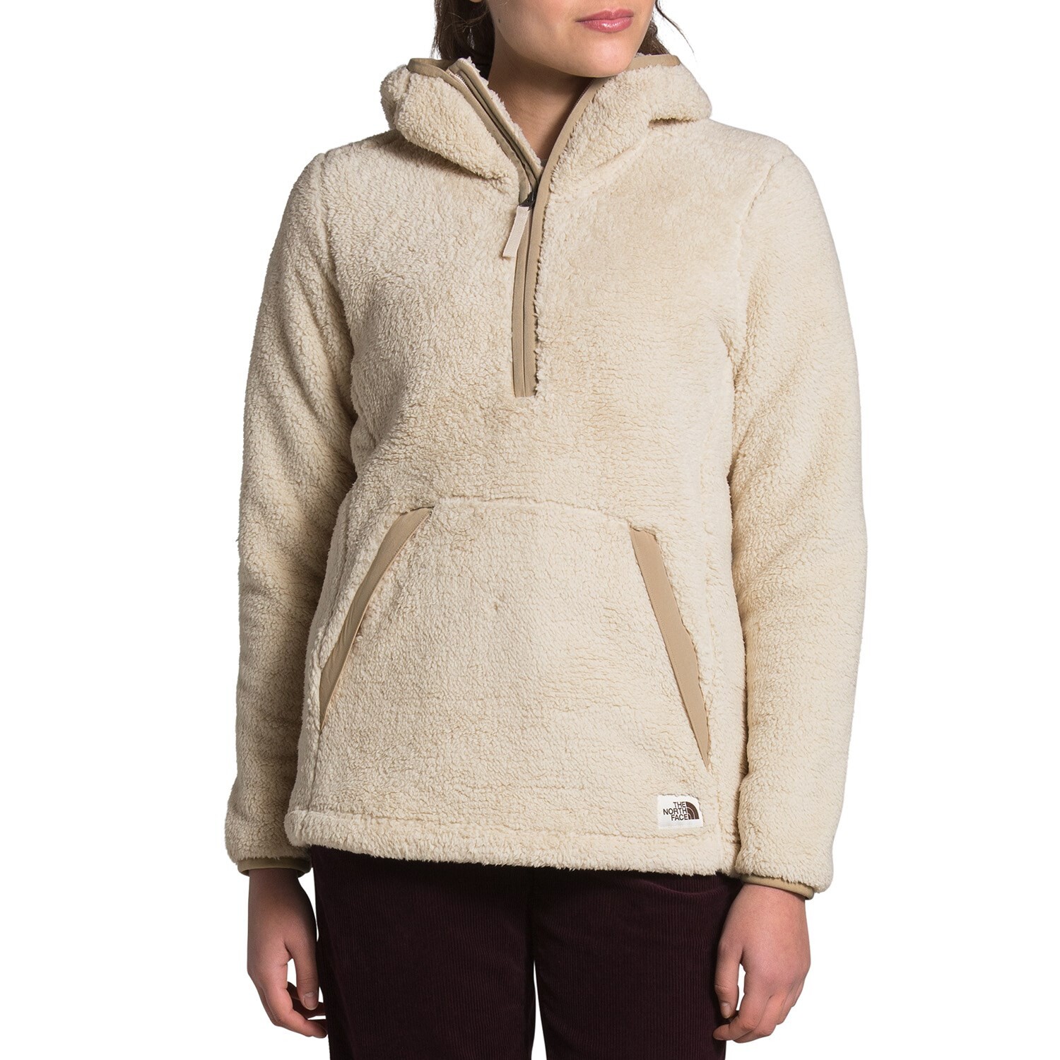 

Толстовка с капюшоном The North Face Campshire Pullover 2.0 — женская, bleached sand, Серый