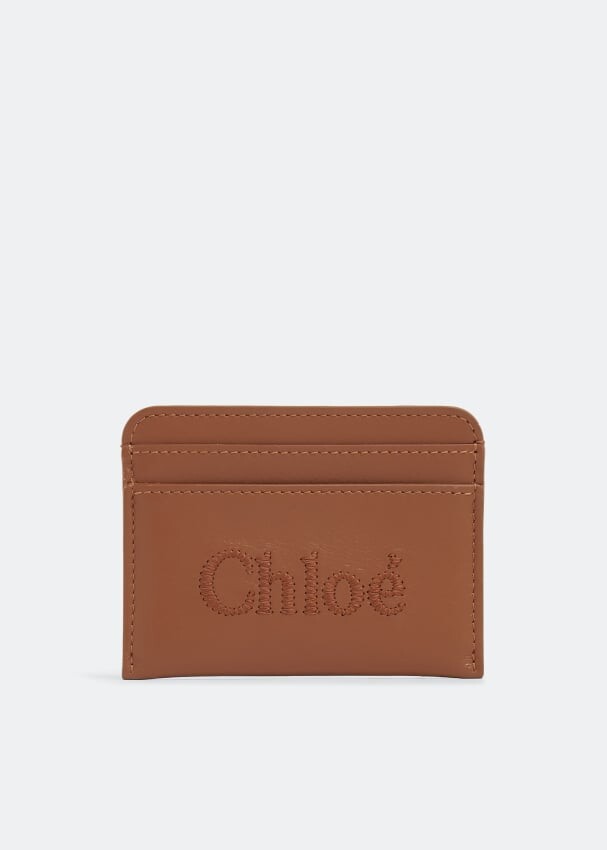 

Картхолдер CHLOÉ Sense card holder, коричневый
