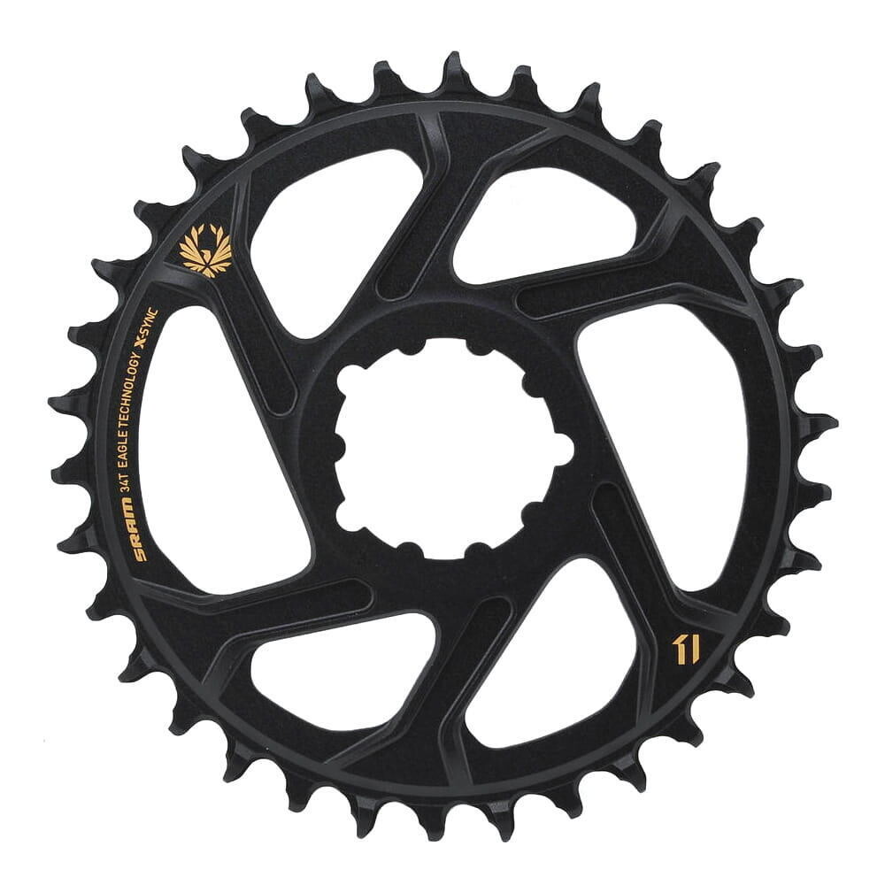 

Передняя звезда X-Sync 2 Eagle — прямое крепление — смещение 3 мм — черный/золотой SRAM, черный
