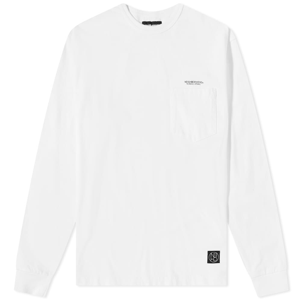 

Футболка Neighborhood Long Sleeve Classic Pocket Tee, Белый