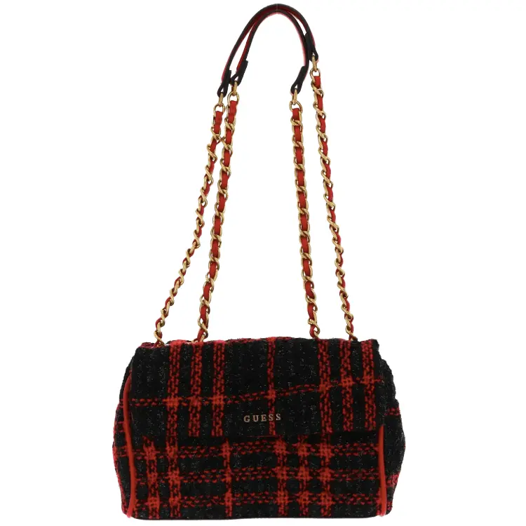 

Сумка кросс-боди Guess Kimi Convertible Flap, красный/черный