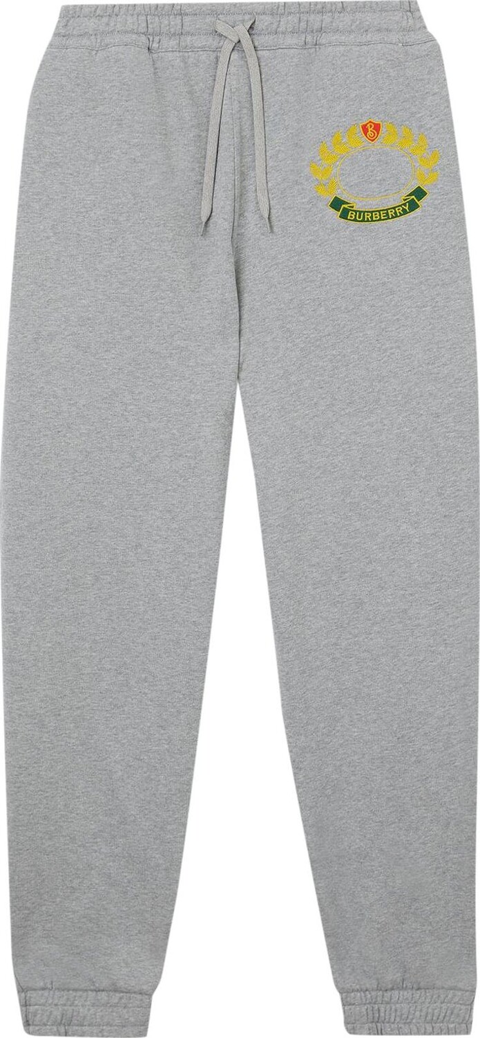 

Брюки Burberry Oak Leaf Crest Jogging Pants 'Pale Grey Melange', серый