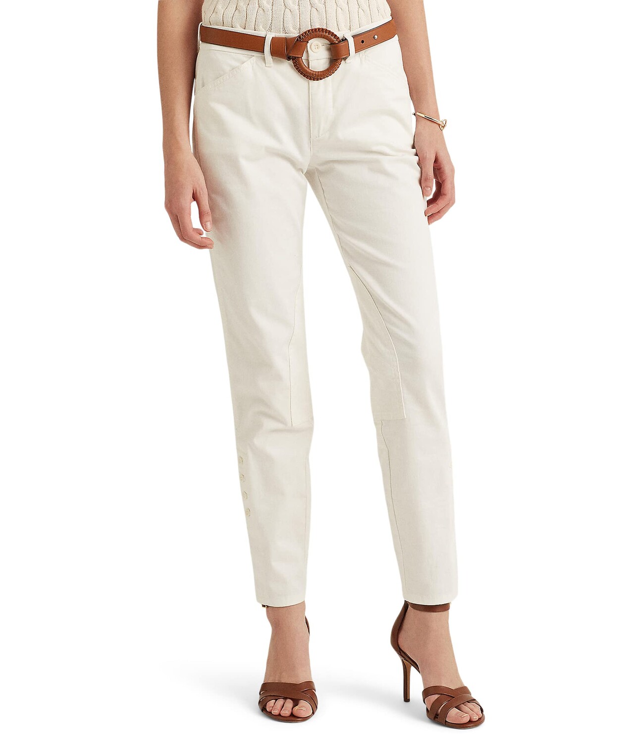 

Брюки чинос LAUREN Ralph Lauren, Petite Stretch Chino Ankle Pants
