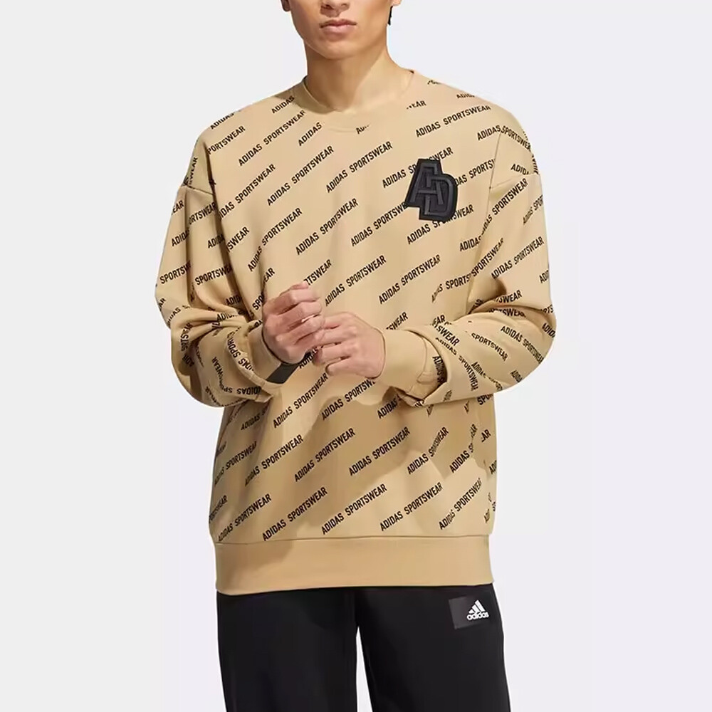 

Свитшот Adidas Monogram, бежевый