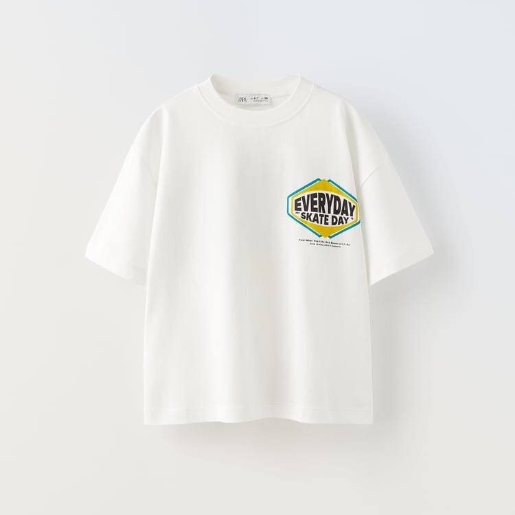 

Футболка Zara Skate Day, белый