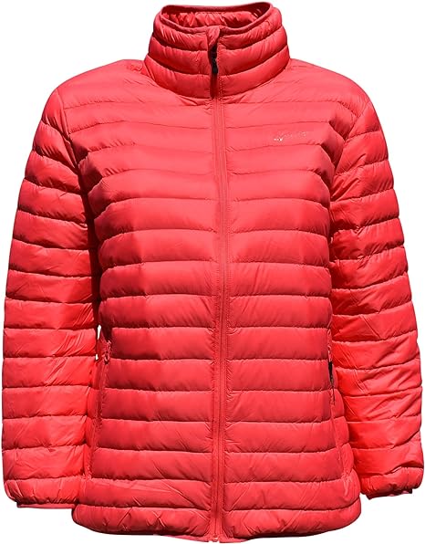 Куртка SportCaster Women's Plus Size Packable Down, красный куртка slow down packable down черный