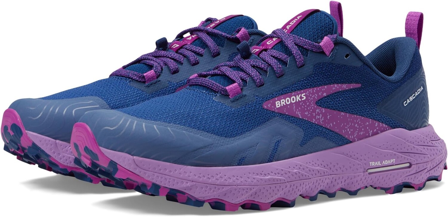 

Кроссовки Cascadia 17 Brooks, цвет Navy/Purple/Violet, Синий
