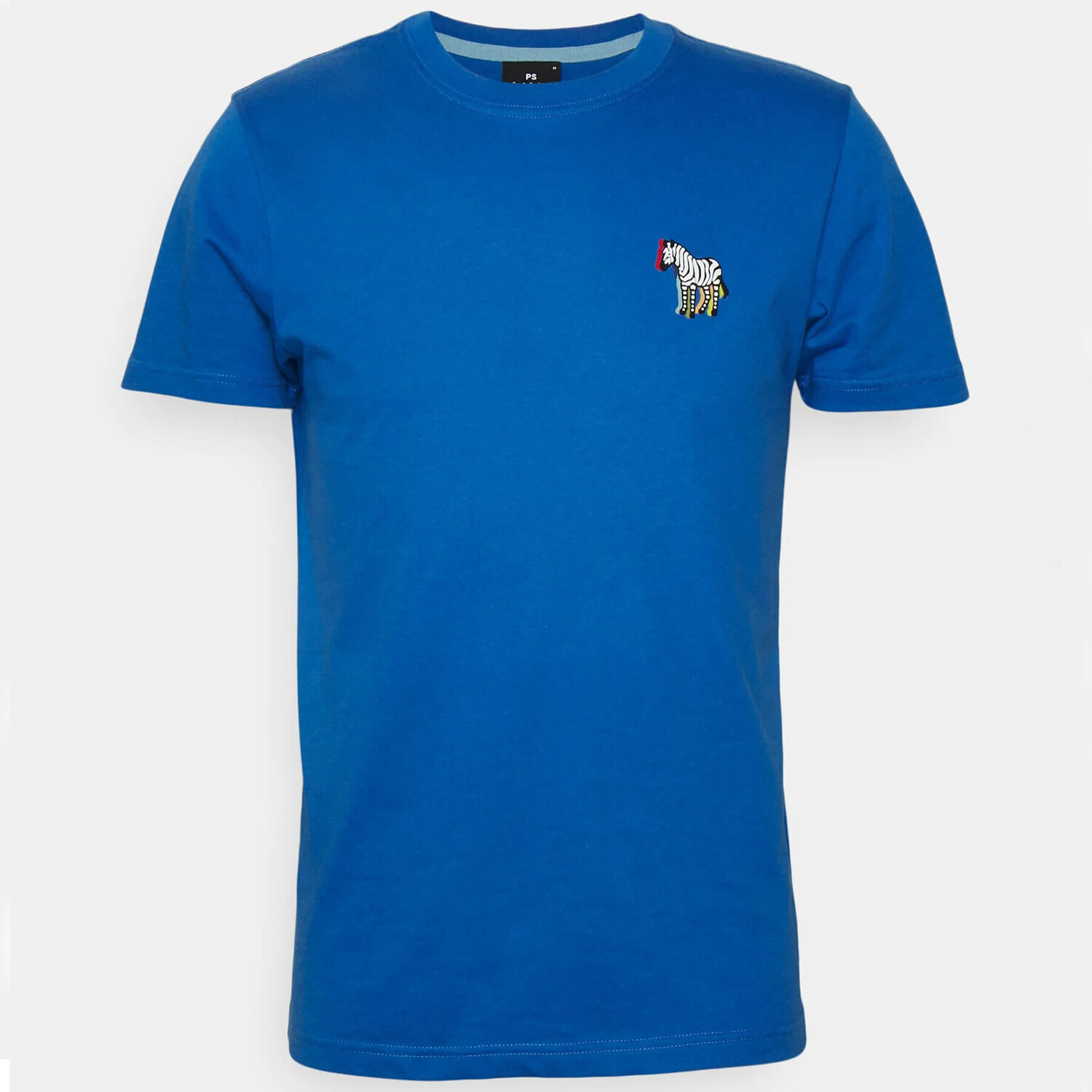 

Футболка PS Paul Smith Zebra Slim Fit Basic, темно-голубой