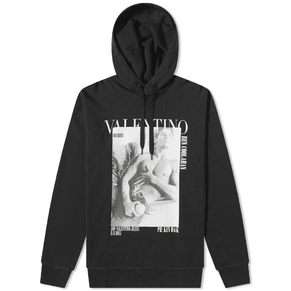 

Толстовка Valentino Archive Print Popover Hoody, Черный