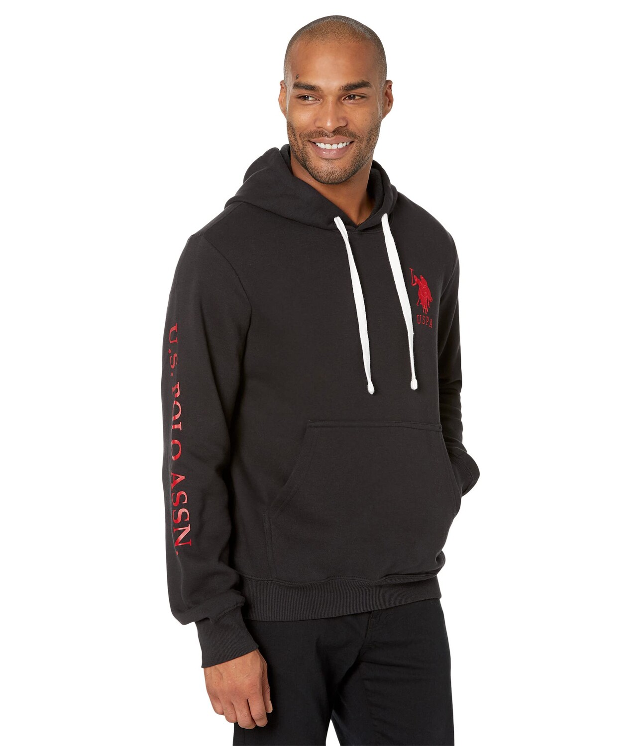 

Худи U.S. POLO ASSN., Popover Fleece Hoodie w/ Print, Черный