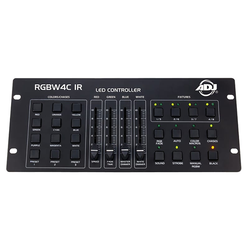 цена 32-канальный DMX-контроллер American DJ RGBW4C-IR для светодиодных светильников RGB, RGBW и RGBA RGB406