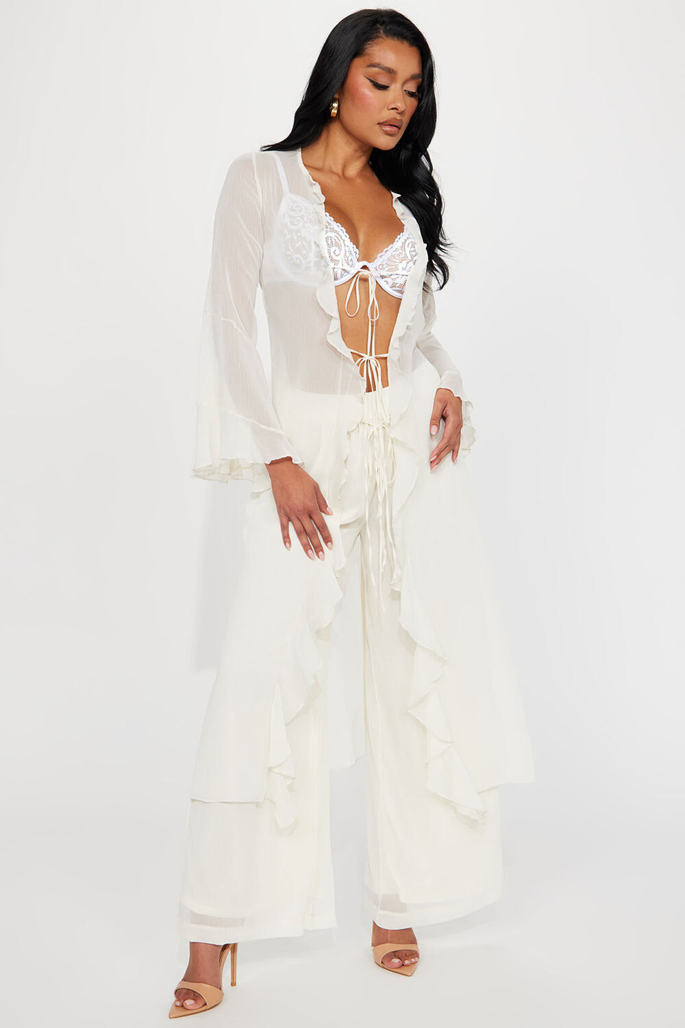 

Брюки Fashion Nova IST10604, кремовый, Бежевый