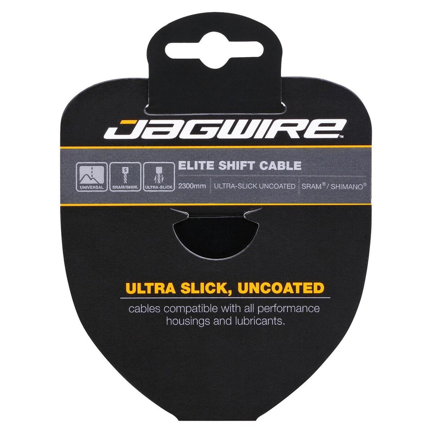 

Трос переключения передач Jagwire Elite 1.1X2300 мм SRAM/Shimano, серебристый / черный / черный