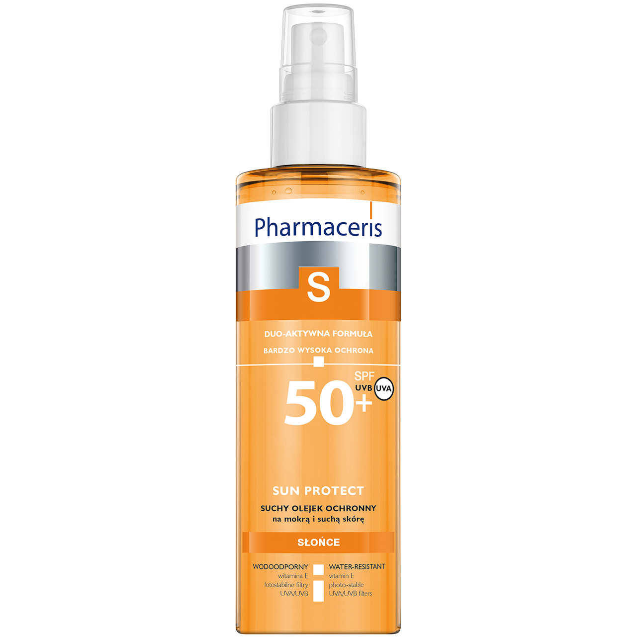 Pharmaceris S Body сухое защитное масло для тела для влажной и сухой кожи с SPF50+, 200 мл - фото