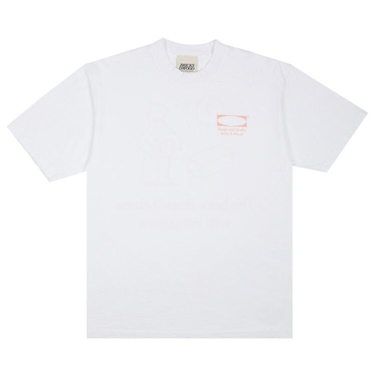 

Футболка Bricks & Wood Instructions Tee 'White', белый
