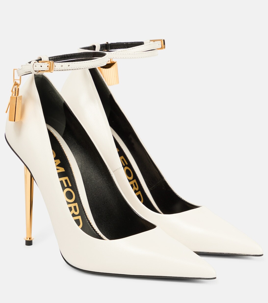 

Туфли-лодочки с замком Tom Ford, белый