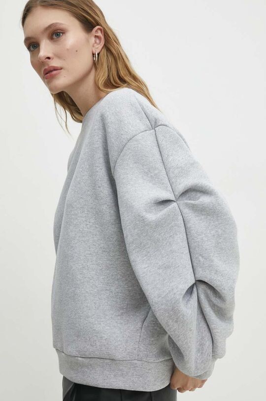 

Хлопковая толстовка Answear Lab, серый