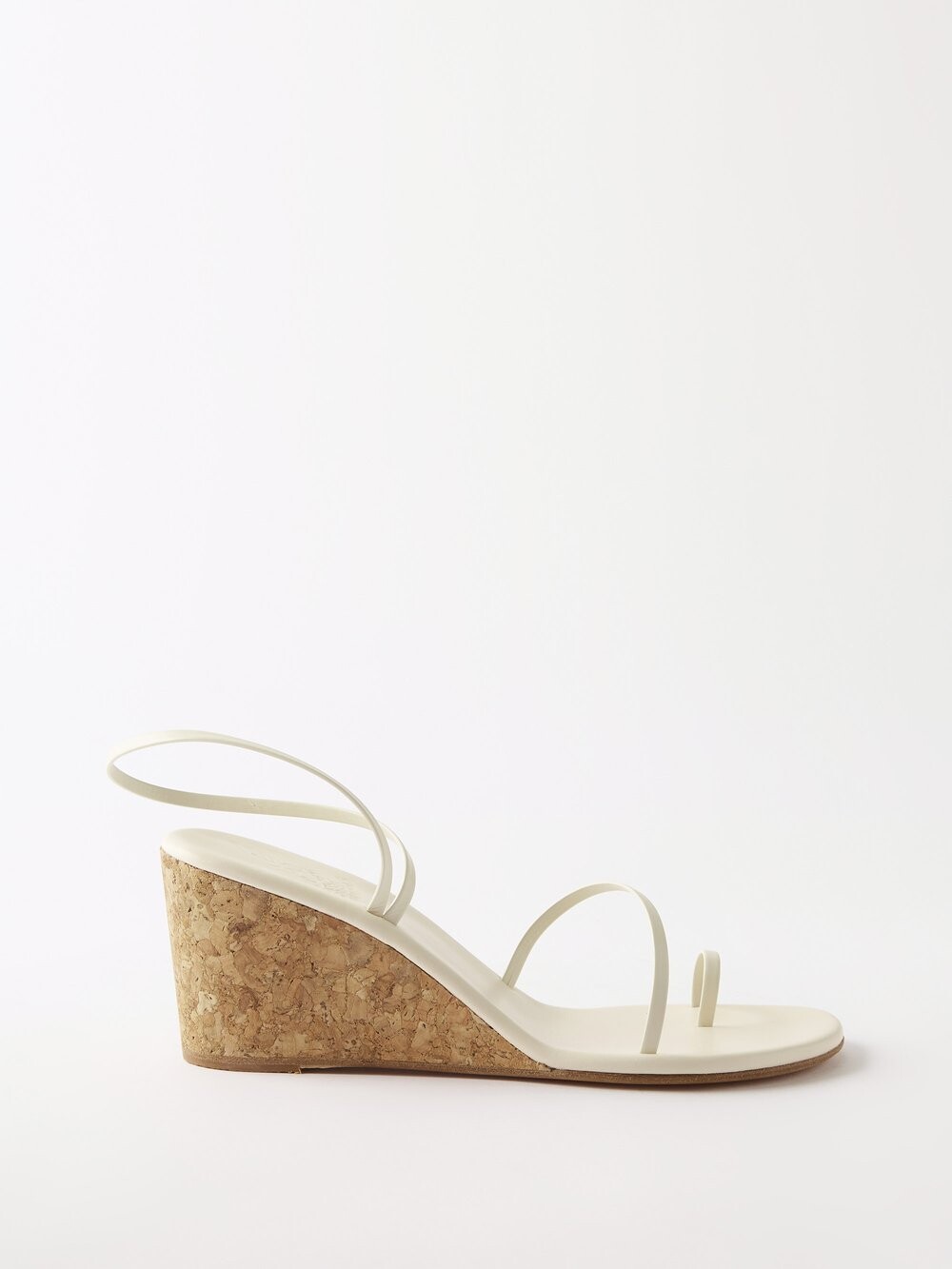 

Кожаные босоножки на танкетке chora 70 Ancient Greek Sandals, белый