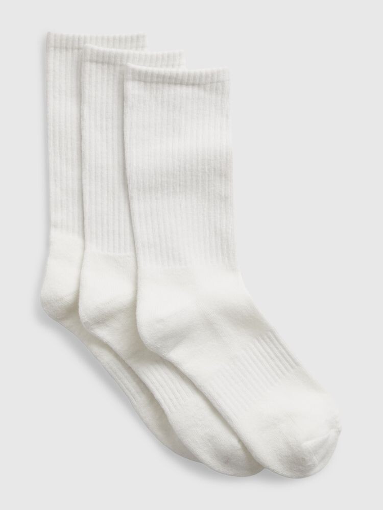 

Высокие носки, 3 пары. Gap, белый