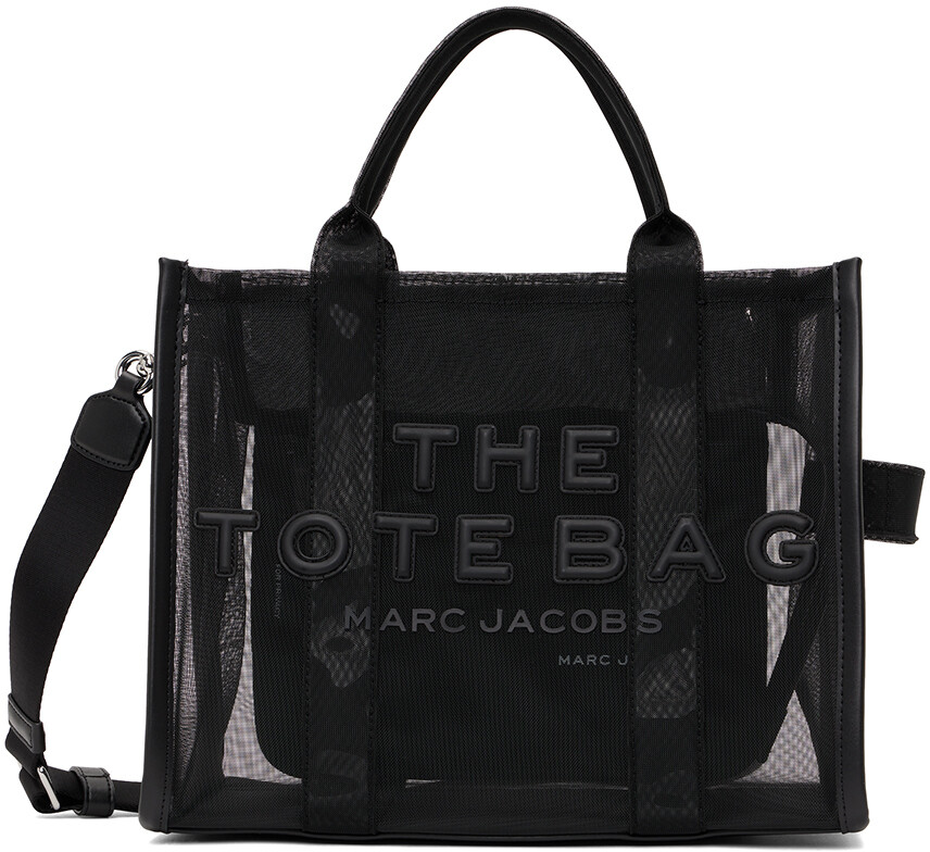 

Черная большая сумка-тоут The Tote Bag среднего размера Marc Jacobs, Черный