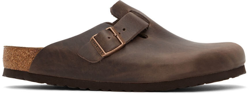 

Коричневые сабо Boston Birkenstock