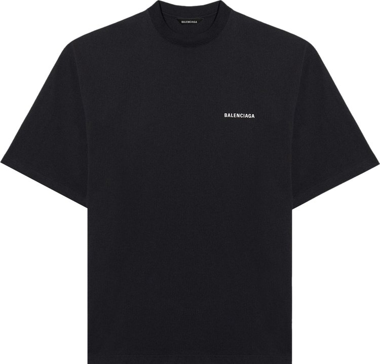 Футболка Balenciaga Défilé T-Shirt 'Black', черный - фото