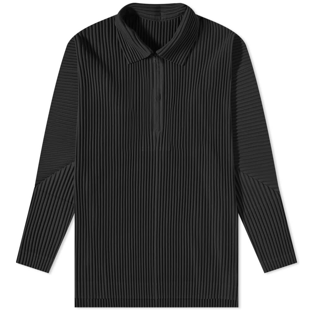 

Футболка Homme Plissé Issey Miyake Long Sleeve Pleat Quarter Zip Polo