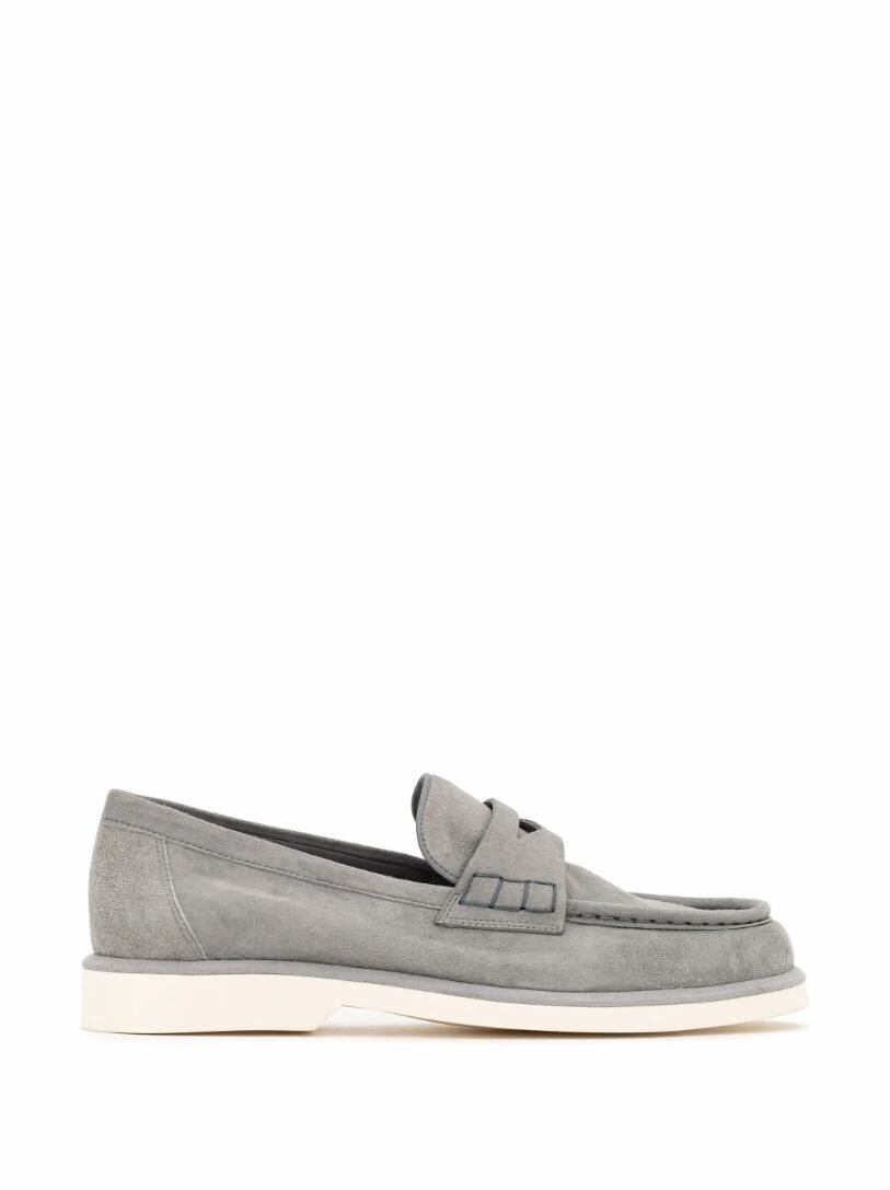 

Замшевые пенни-лоферы Santoni