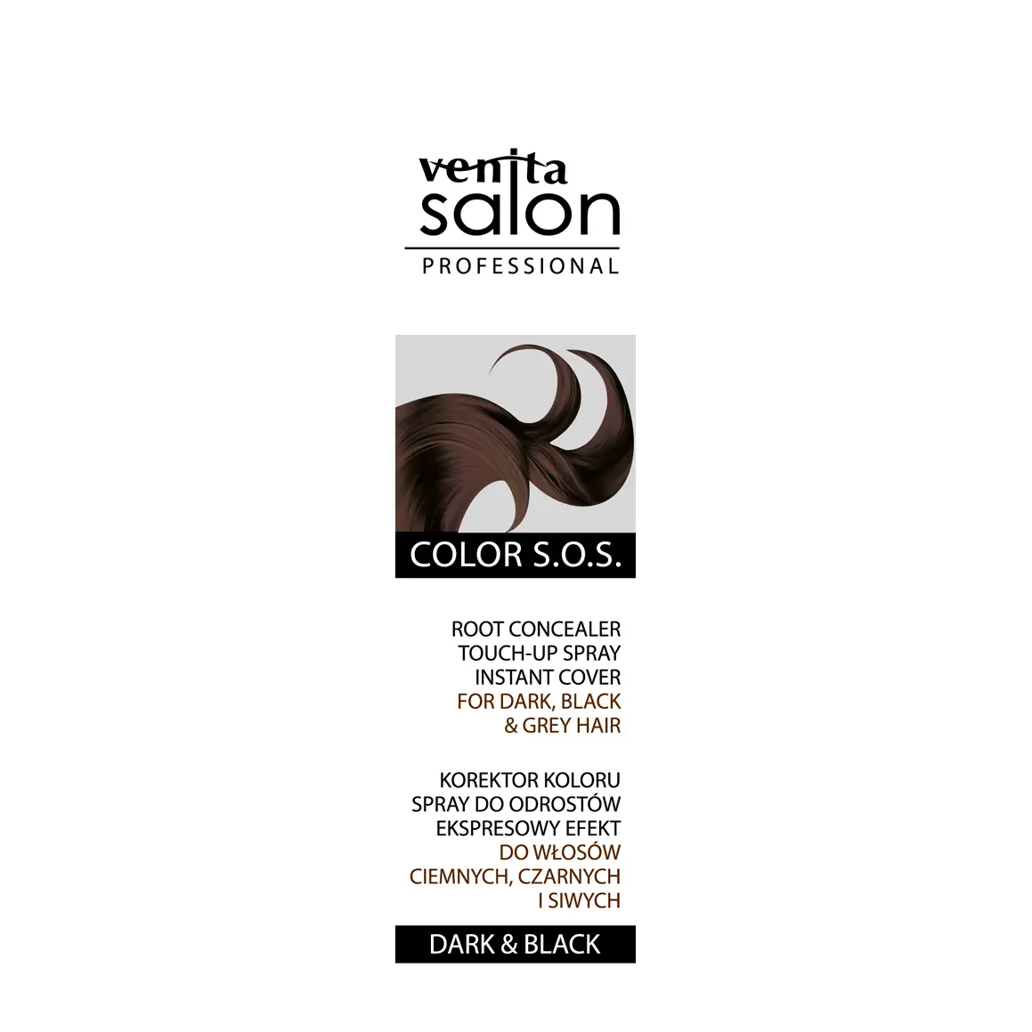 

Venita Salon консилер для ретуши темных, черных и седых корней, 75 мл