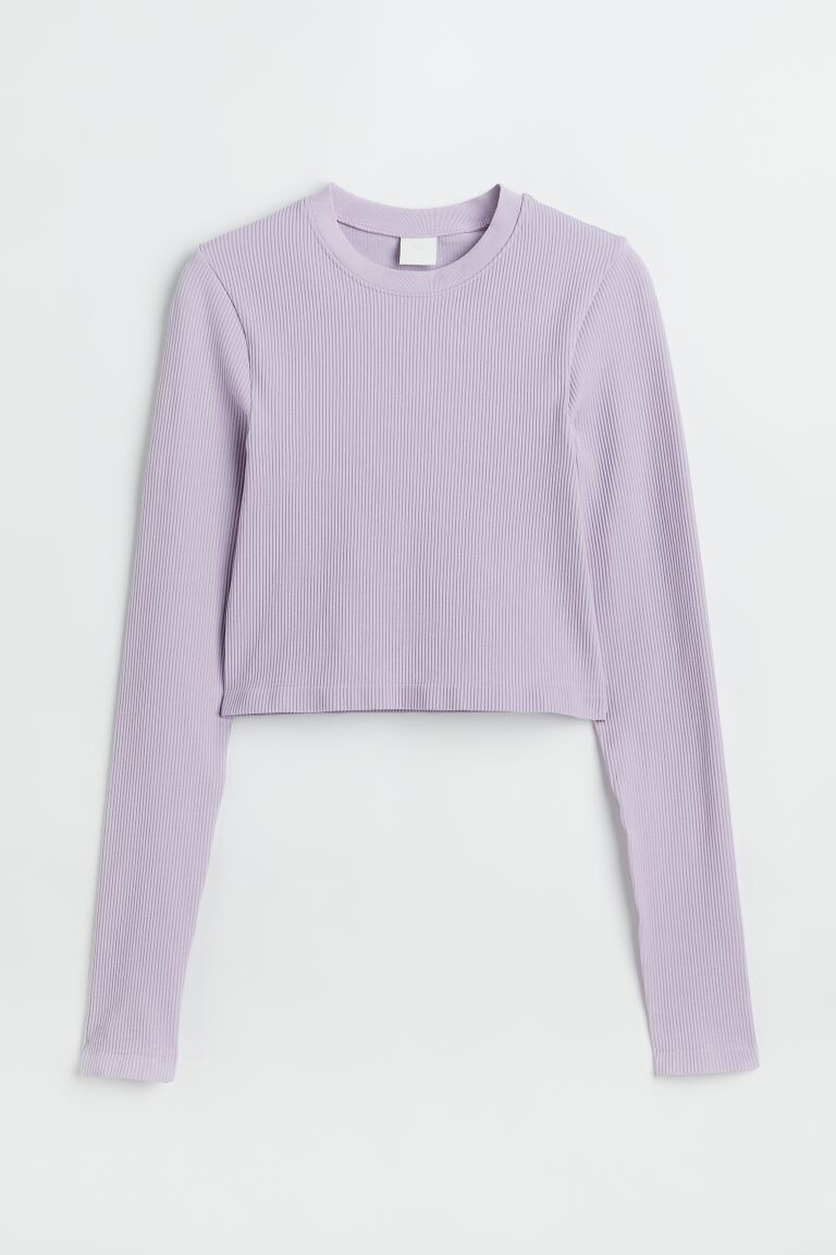 

Бесшовный топ H&M, лаванда