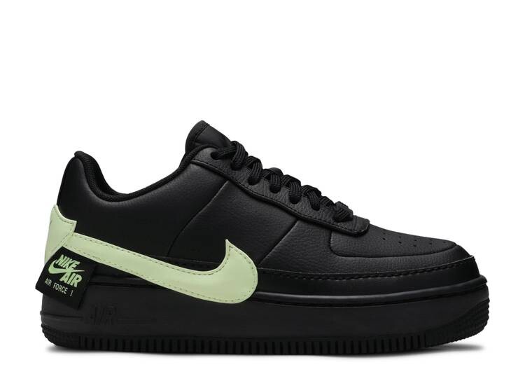 

Кроссовки Nike WMNS AIR FORCE 1 JESTER XX 'BLACK BARELY VOLT', черный